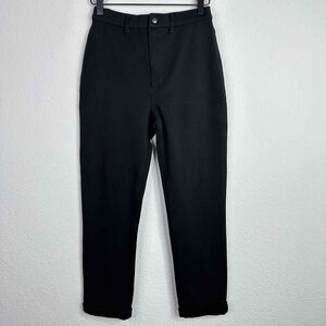 St. John Pants Womens Size 4‎ Black Casual Twill Knit Luxury Minimalist Career